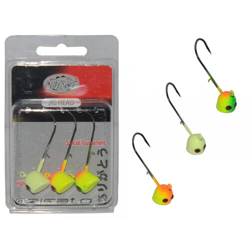 Mutant 6413 Rigato Moite 3 Renk Mix Set Jig Head - 1