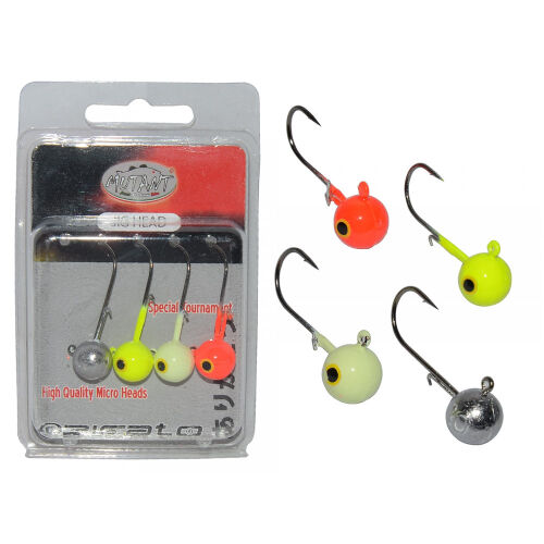 Mutant 6414 Rigato Tip Top 4 Renk Mix Set Jig Head - 1