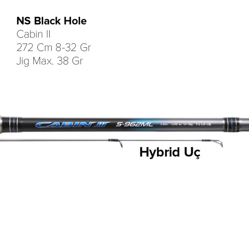 NS Black Hole Cabin II 272 Cm 8-32 Gr Spin Olta Kamışı - 4
