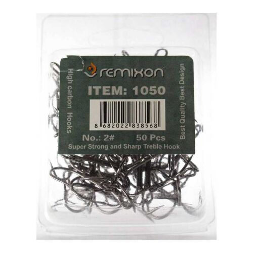 Remixon 1050 Black Nickel 50 Adet Üçlü İğne - 2