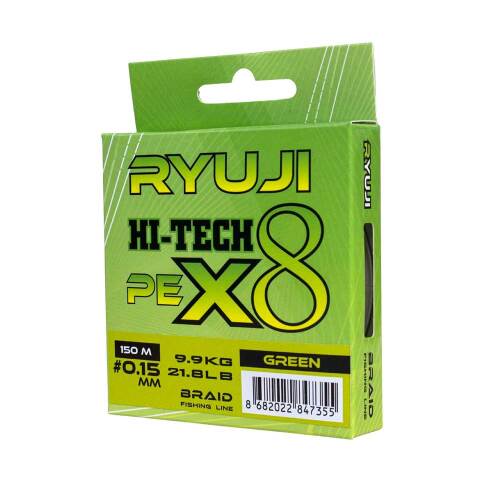 Ryuji Hi-Tech X8 150 Mt Green İp Misina - 2