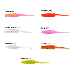 Ryuji Rock Worm 4 Cm 12 Adet Kokulu Silikon Yem - Ryuji