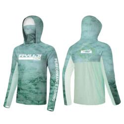 Ryuji UV Performance Green Sky Hoodie Shirt - Ryuji