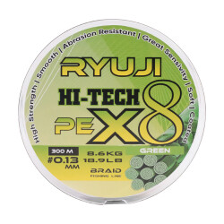 Ryuji Hi-Tech X8 300 Mt Green İp Misina - 1