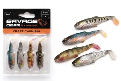 Savage Gear Craft Cannibal Paddletail 10.5 Cm 12 Gr Clear Water Mix 4 Adet Silikon Yem - 2