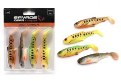 Savage Gear Craft Cannibal Paddletail 10.5 Cm 12 Gr Dark Water Mix 4 Adet Silikon Yem - 2