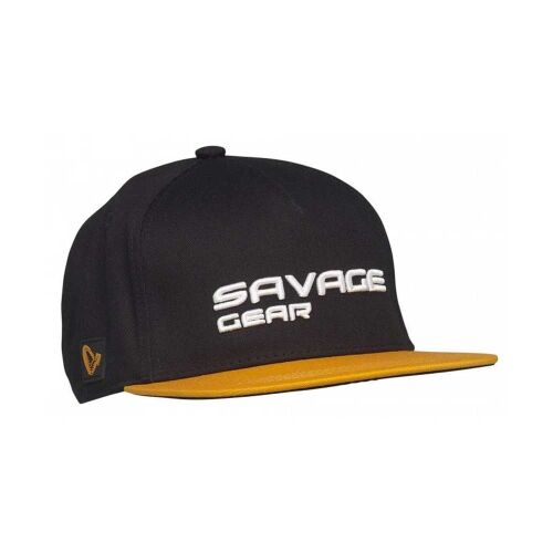 Savage Gear Flat Peak 3D Logo Cap Black Şapka - 1