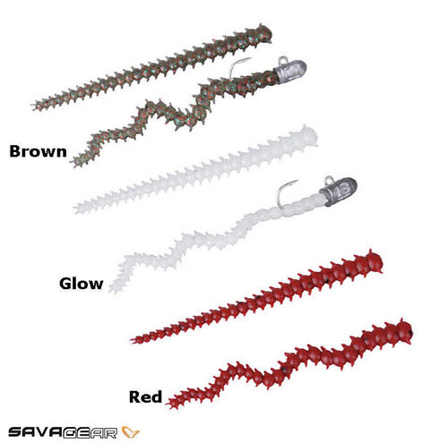 Savage Gear Lrf Ragworm Kit 18+2 Adet (Red-Brown-Glow) - 1