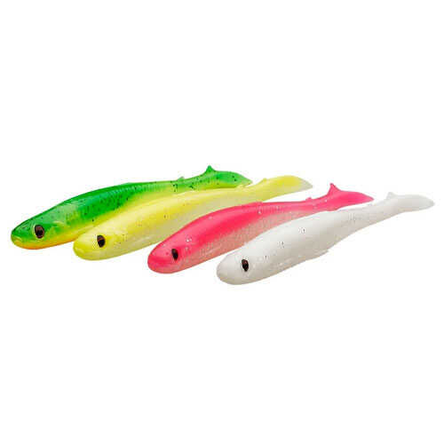 Savage Gear Slender Scoop Shad Dark Water Mix Silikon Yem - 1