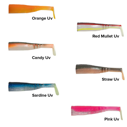 Seabor Lily Shad 9.3 Cm 3 Adet Gövde Silikon Yem - 1