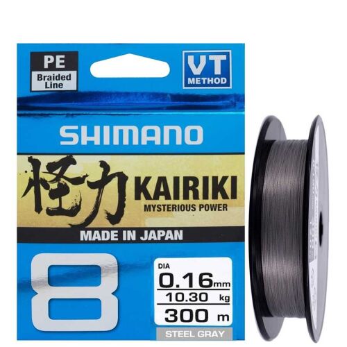 Shimano Kairiki 8X 150 M Steel Gray Örgü İp Misina - 1