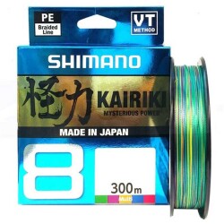 Shimano Kairiki 8X 300 M Multicolor Örgü İp Misina - Shimano