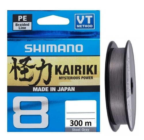 Shimano Kairiki 8X 300 M Steel Gray Örgü İp Misina - 1