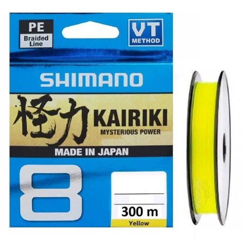 Shimano Kairiki 8X 300 M Yellow Örgü İp Misina - 1