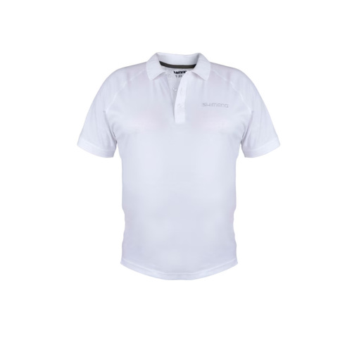 Shimano Kısa Kollu Polo Yaka Beyaz T-Shirt - 1