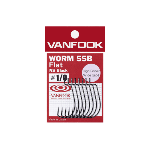 Vanfook Worm-55B Flat NS Black Offset İğne - 1
