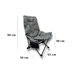 Windcamp Bel Korumalı Katlanabilir Gri Kamp Saldalyesi - 2