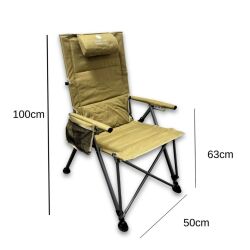 Windcamp Katlanabilir Premium Bej Kamp Sandalyesi - 2