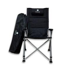 Windcamp Katlanabilir Premium Siyah Kamp Sandalyesi - 1