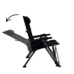 Windcamp Katlanabilir Premium Siyah Kamp Sandalyesi - 4